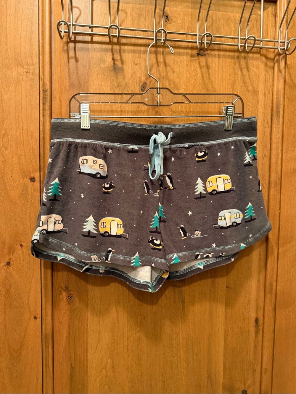 PJ Salvage Gray Penguin & Camper Athletic Lounge Shorts